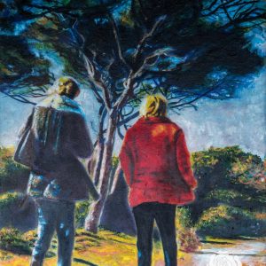 Quadro "Passeggiata a baratti" - Campagna e mare in Toscana - Pittura